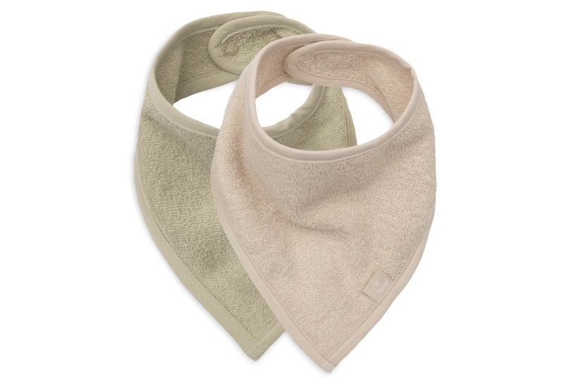 Jollein bandana slabben Soft Matcha-Sand (2 stuks)